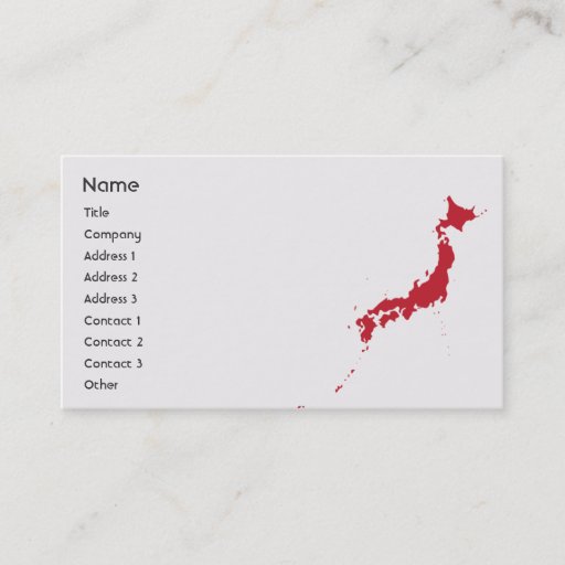 Customizable Japan - Business Business Card Templates