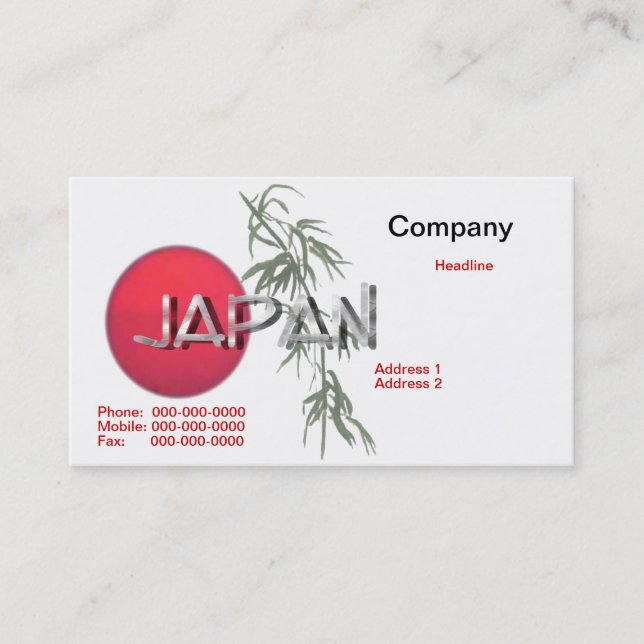 Japan Business Card (Front)