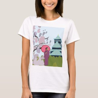 Japan Cherry Blossom Geisha Kimono Japan