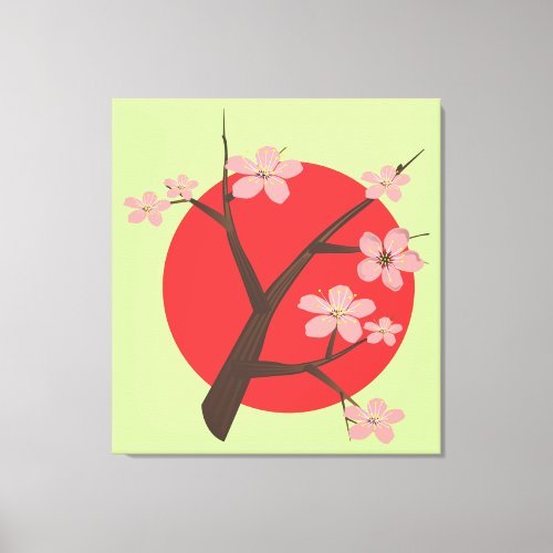 Japan cherry blossom sakura branch floral print