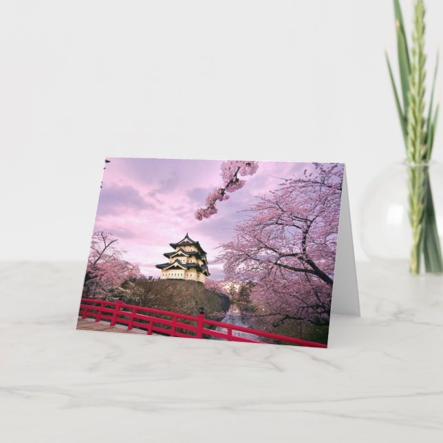 Japan Cherry Blossoms Card (Front)