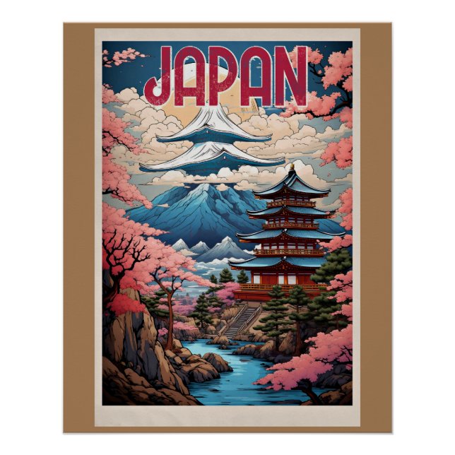 Japan, Cherry Blossoms, Poster (Front)