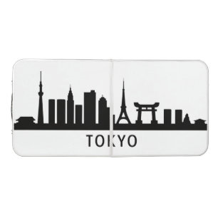 Japan Cityscape Travel Tokyo Skyline Silhouette Beer Pong Table