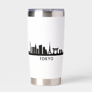 Japan Cityscape Travel Tokyo Skyline Silhouette Insulated Tumbler