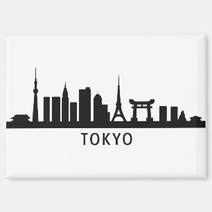 Japan Cityscape Travel   Tokyo Skyline Silhouette Magnet