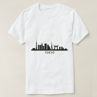 Japan Cityscape Travel | Tokyo Skyline Silhouette T-Shirt
