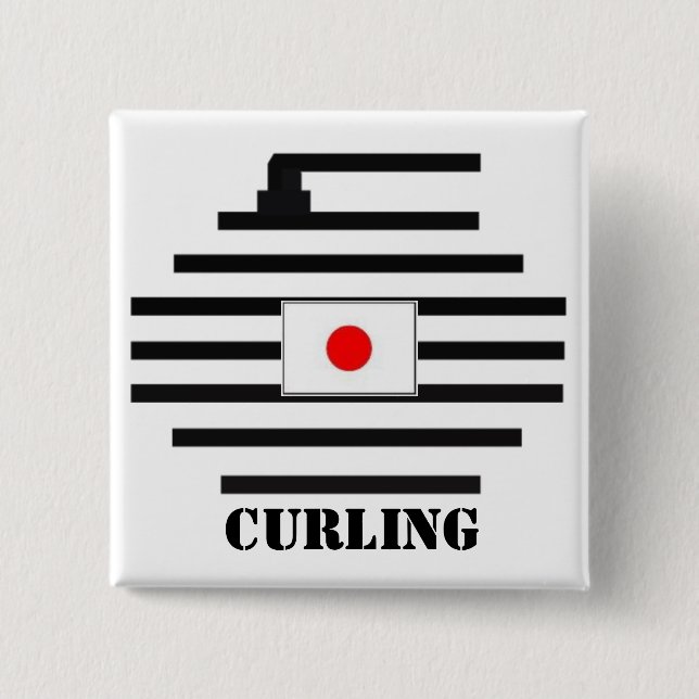 Japan Curling Button (Front)