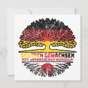 Japan Deutsch Baum Wurzel Card