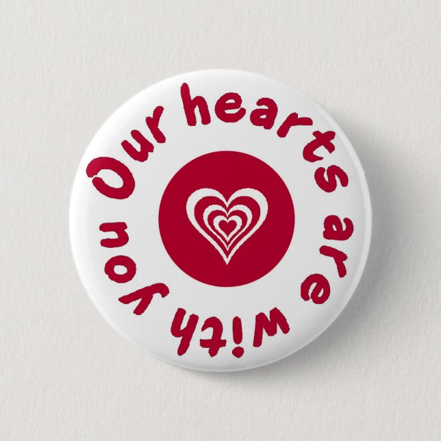 Japan Earthquake and Tsunami Relief Shirt Pinback Button (Front)