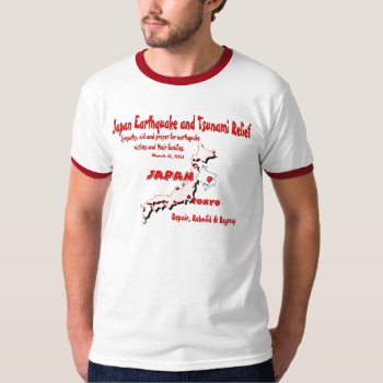 Japan Earthquake Tsunami Relief Design #2 T-shirt by 4westies at Zazzle
