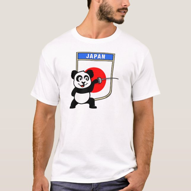Japan Fencing Panda T-Shirt (Front)