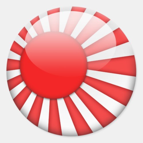 Japan Flag 20 Classic Round Sticker