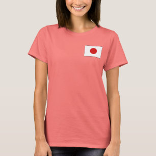 Japan Flag and Map dk T-Shirt