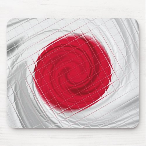 Japan Flag Artwork Mouse Pad