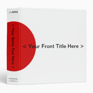Japan Flag Binder