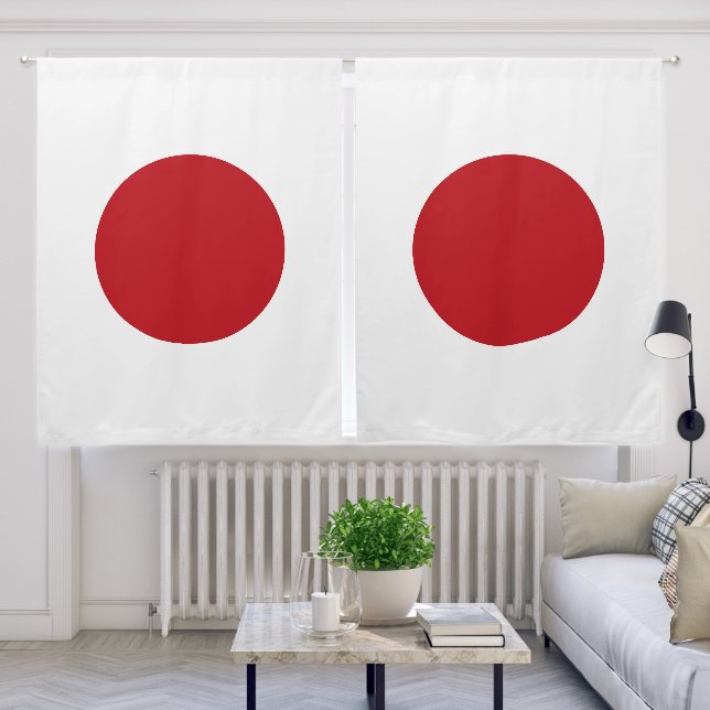 Japan flag blackout curtains (Living Room)