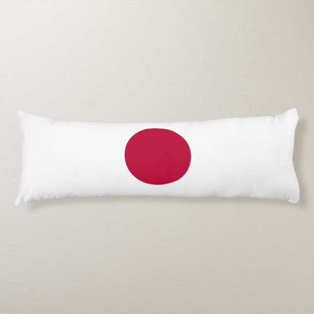 Japan Flag Body Pillow (Front)