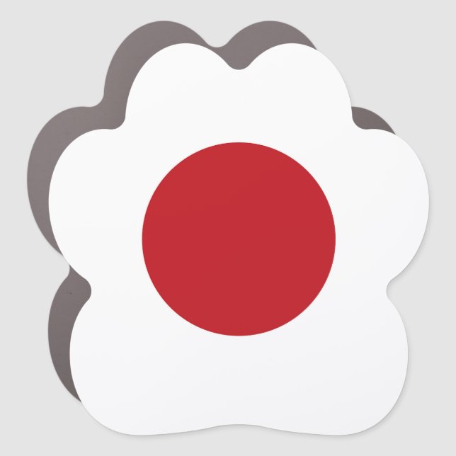 Japan flag car magnet (Front)
