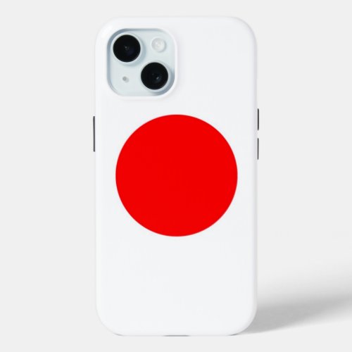 Japan Flag iPhone 15 Case