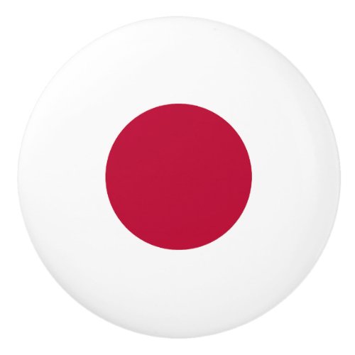 Japan Flag Ceramic Knob