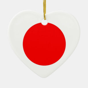 Japan Flag Ceramic Ornament