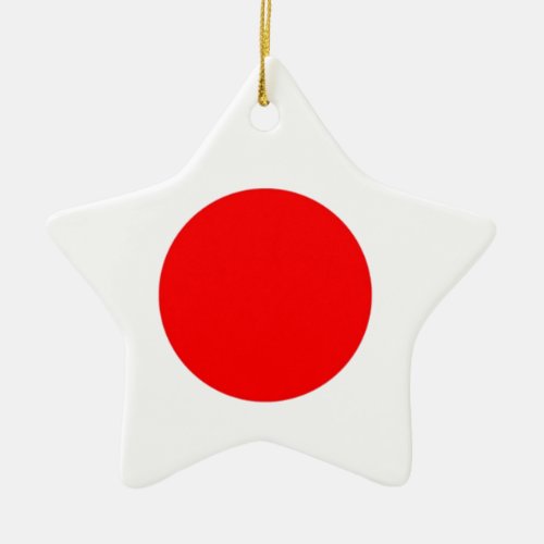 Japan Flag Ceramic Ornament