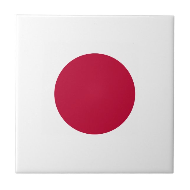 Japan Flag Ceramic Tile (Front)