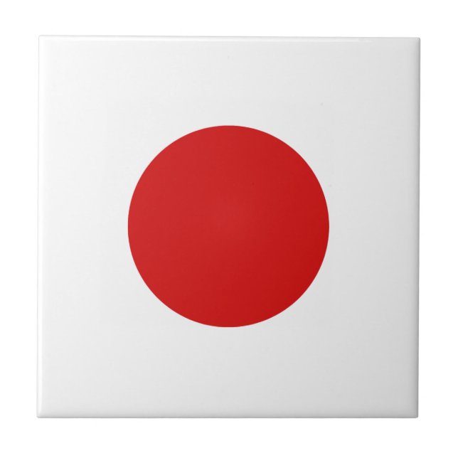 Japan Flag Ceramic Tile (Front)