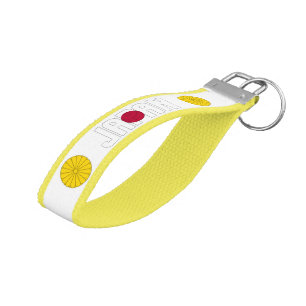 Japan Flag Charming Patriotic Wrist Keychain