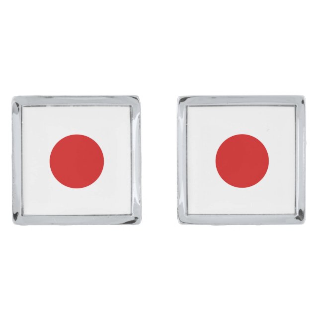 Japan Flag Cufflinks (Front)