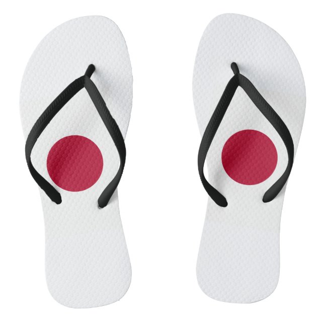 Japan Flag Flip Flops (Footbed)