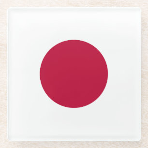 Japan Flag Glass Coaster