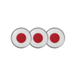 Japan flag golf ball marker