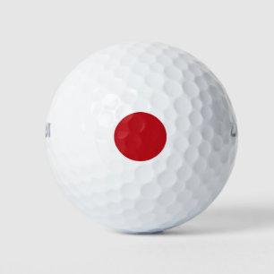 Japan flag golf balls