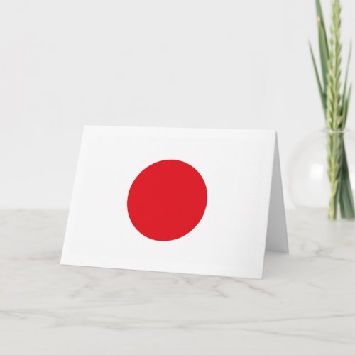 Japan Flag Greeting Card