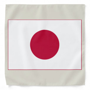 Japan Flag: Hinomaru, Nisshōki, Red Rising Sun Bandana