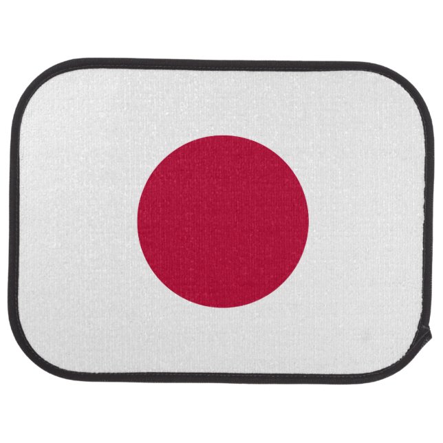Japan Flag: Hinomaru, Nisshōki, Red Rising Sun Car Floor Mat (Rear)
