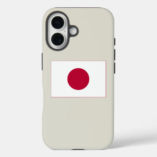 Japan Flag: Hinomaru, Nisshōki, Red Rising Sun iPhone 16 Case