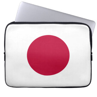 Japan Flag: Hinomaru, Nisshōki, Red Rising Sun Laptop Sleeve