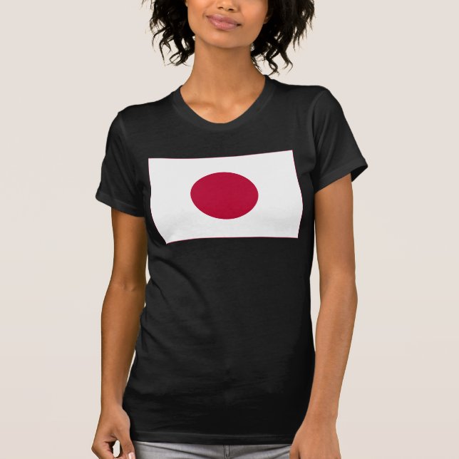 Japan Flag: Hinomaru, Nisshōki, Red Rising Sun T-Shirt (Front)