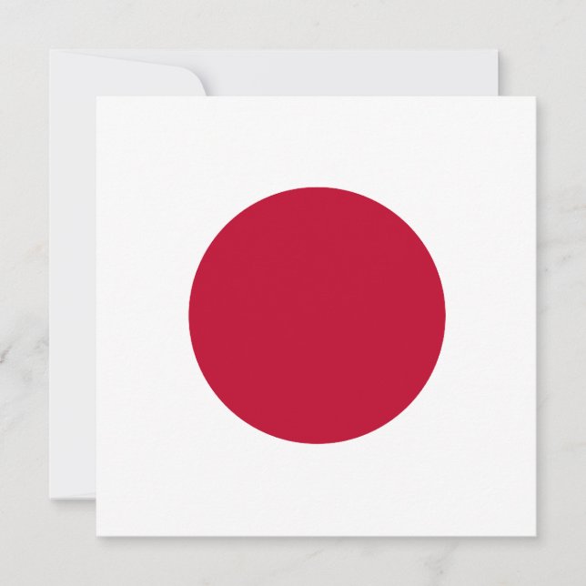 Japan Flag Invitation (Front)