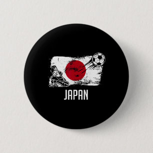 Japan Flag Jersey Japanese Soccer Team Japanese Button