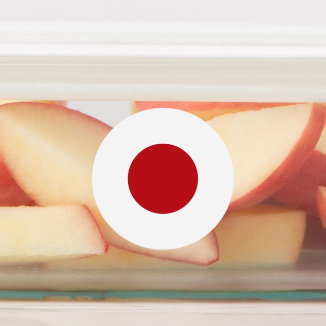 Japan flag kids' labels (Affixed)