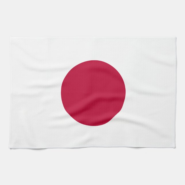 Japan Flag Kitchen Towel (Horizontal)