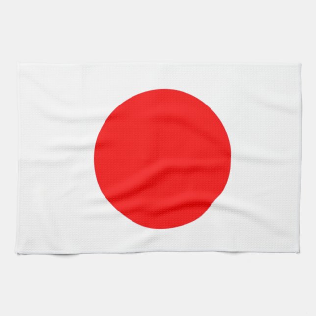 Japan Flag Kitchen Towel (Horizontal)
