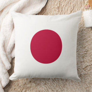 Japan Flag: Land of Rising Sun, Hinomaru, Nisshōki Throw Pillow