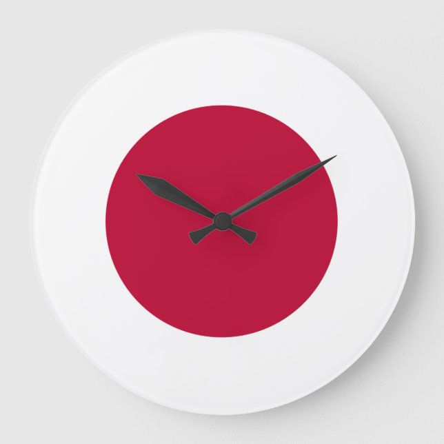Japan Flag Large Clock (Front)