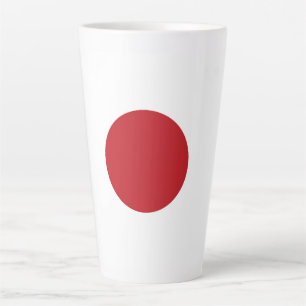 Japan flag latte mug