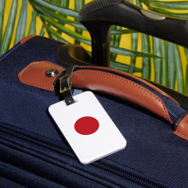 Japan flag luggage tag (Front Insitu 1)