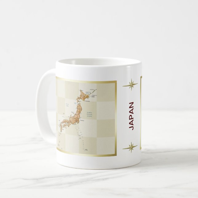 Japan Flag + Map Mug (Front Left)
